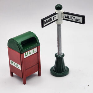 Vintage Christmas Village Accessory Set | Lemax & Department 56 Metal Pieces